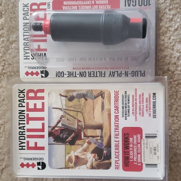 Geigerrig Hydration Pack In-Line Virus Filter G4 125FL Replaceable Filtration - Picture 3 of 4